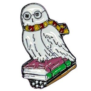 Owl Hedwig Lapel Pin Anime Scarf Badge Enamel Pin Accessories Brooch Jewelry